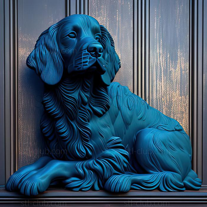 3D model st Blue Picardy Spaniel dog (STL)